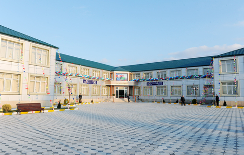 Azerbaijani President opens new building for secondary school in Goranboy (PHOTO)