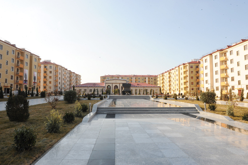 Azerbaijani President inaugurates IDP quarter in Goranboy (PHOTO)