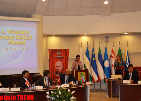 TURKSOY awards Trend for its contribution to Turkic world development (PHOTO)