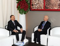 Azerbaijani President meets World Economic Forum founder and executive chairman in Davos