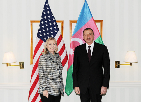 Azerbaijani President meets U.S. Secretary of State (PHOTO)