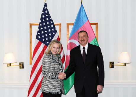 Azerbaijani President meets U.S. Secretary of State (PHOTO)