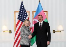 Azerbaijani President meets U.S. Secretary of State (PHOTO)
