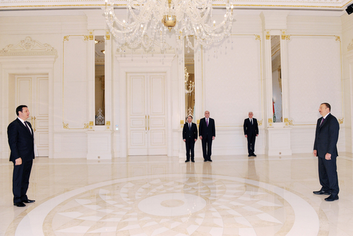 Azerbaijani President receives credentials of several ambassadors (PHOTO)