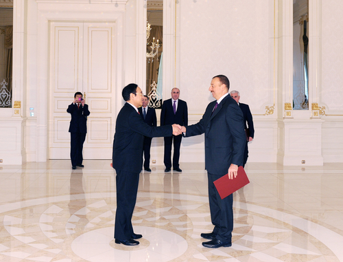 Azerbaijani President receives credentials of several ambassadors (PHOTO)