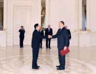 Azerbaijani President receives credentials of several ambassadors (PHOTO)