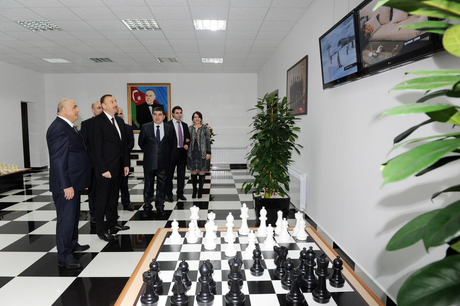 President Ilham Aliyev inaugurates Chess Centre in Gusar (PHOTO)