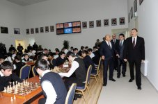 President Ilham Aliyev inaugurates Chess Centre in Gusar (PHOTO)