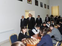 President Ilham Aliyev inaugurates Chess Centre in Gusar (PHOTO)