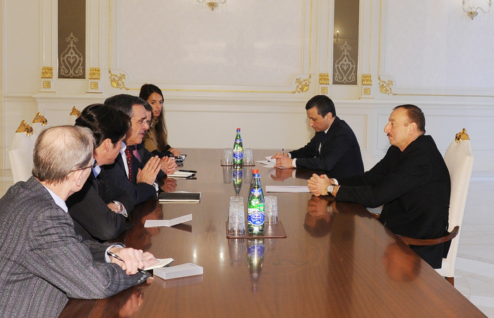 Azerbaijani President receives French transport minister, presidential advisor for diplomatic affairs (PHOTO)