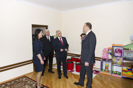 President of Azerbaijan inspects newly-reconstructed kindergartens in Nizami and Khatai districts (PHOTO)