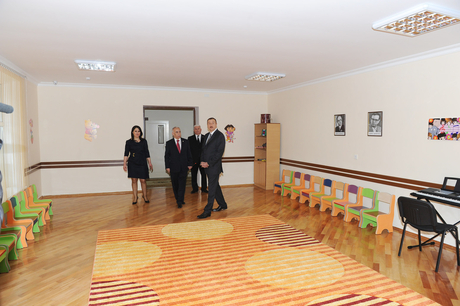 President of Azerbaijan inspects newly-reconstructed kindergartens in Nizami and Khatai districts (PHOTO)