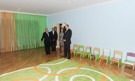 President of Azerbaijan inspects newly-reconstructed kindergartens in Nizami and Khatai districts (PHOTO)