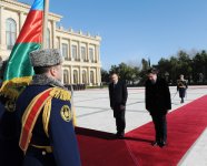 Georgian President officially welcomed to Azerbaijan (PHOTO)