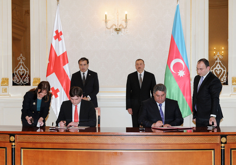 Azerbaijan and Georgia sign bilateral documents