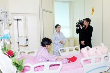 Azerbaijani first lady inspects children`s clinic of National Oncology Center
