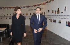 Azerbaijan`s first lady views exhibition reflecting history of Eurovision Song Contest