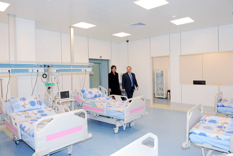 Azerbaijani first lady inspects children`s clinic of National Oncology Center