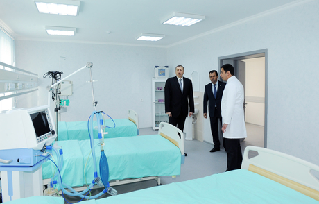 Azerbaijani President inaugurates Astara central hospital after major repair and reconstruction (PHOTO)