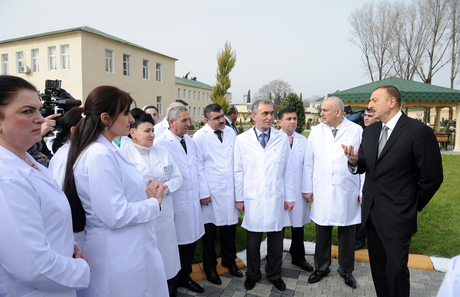 Azerbaijani President inaugurates Astara central hospital after major repair and reconstruction (PHOTO)