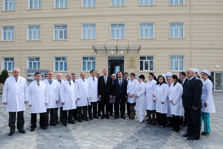 Azerbaijani President inaugurates Astara central hospital after major repair and reconstruction (PHOTO)