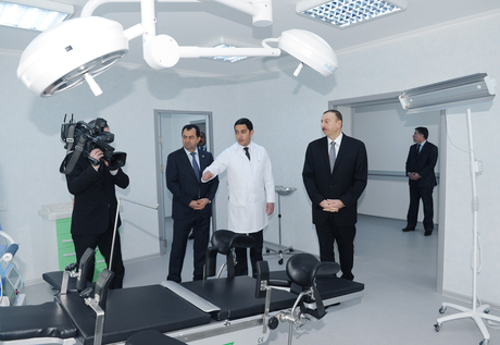 Azerbaijani President inaugurates Astara central hospital after major repair and reconstruction (PHOTO)
