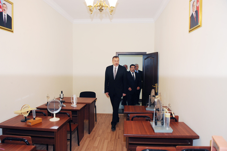 Azerbaijani President opens Children`s Technical Creative Center in Salyan (PHOTO)