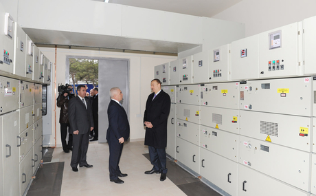Azerbaijani President attends opening of several facilities of Bakielektrikshebeke OJSC  (PHOTO)