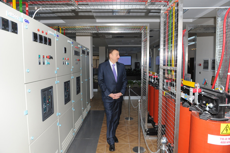 Azerbaijani President attends opening of several facilities of Bakielektrikshebeke OJSC  (PHOTO)