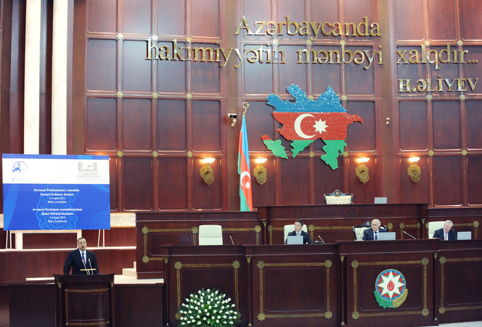 Azerbaijani President attends opening of Euronest PA second session in Baku (PHOTO)