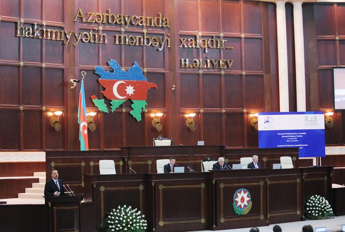 Azerbaijani President attends opening of Euronest PA second session in Baku (PHOTO)