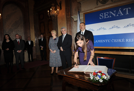 Czech Senate President hosts dinner in honor of Azerbaijani President (PHOTO)