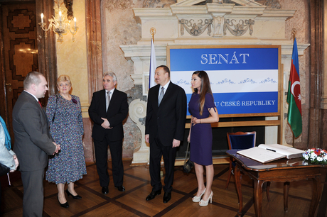 Czech Senate President hosts dinner in honor of Azerbaijani President (PHOTO)