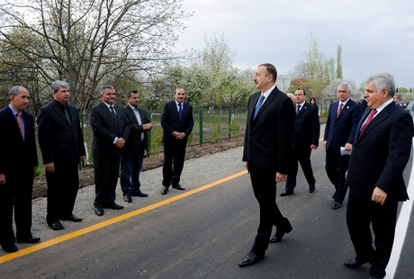 President of Azerbaijan opens Gazakhbayli-Ashaghi Salahli motorway (PHOTO)