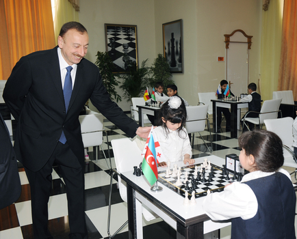 President Ilham Aliyev inaugurates Chess Centre in Gazakh region (PHOTO)
