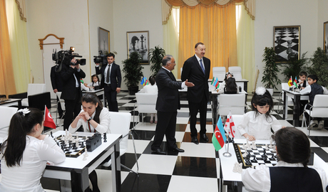 President Ilham Aliyev inaugurates Chess Centre in Gazakh region (PHOTO)