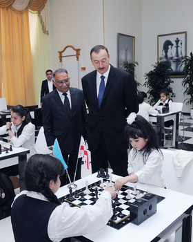 President Ilham Aliyev inaugurates Chess Centre in Gazakh region (PHOTO)