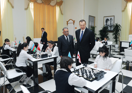 President Ilham Aliyev inaugurates Chess Centre in Gazakh region (PHOTO)