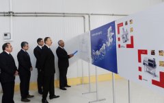 Azerbaijani President inaugurates Gazakh Canning Factory (PHOTO)