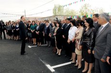 President of Azerbaijan opens Gazakhbayli-Ashaghi Salahli motorway (PHOTO)