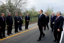 President of Azerbaijan opens Gazakhbayli-Ashaghi Salahli motorway (PHOTO)