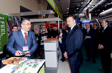 Azerbaijani President gets acquainted with Azerbaijan International Travel and Tourism Fair in Baku