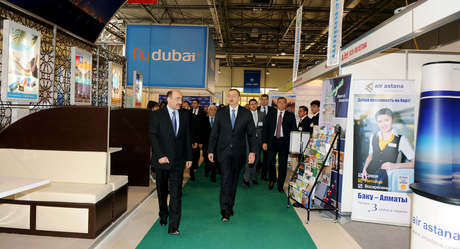 Azerbaijani President gets acquainted with Azerbaijan International Travel and Tourism Fair in Baku