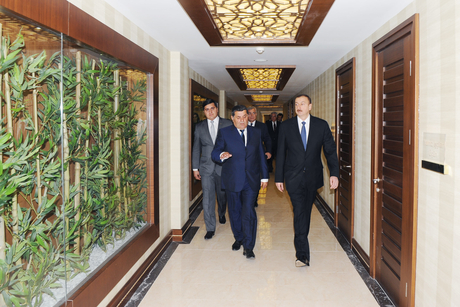 President Ilham Aliyev opens Ayan Palace Hotel in Tovuz (PHOTO)