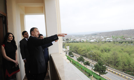 President Ilham Aliyev opens Ayan Palace Hotel in Tovuz (PHOTO)