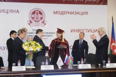 Azerbaijan`s first lady receives diploma of Honorary Professor of I.M. Sechenov First Moscow State Medical University (PHOTO)