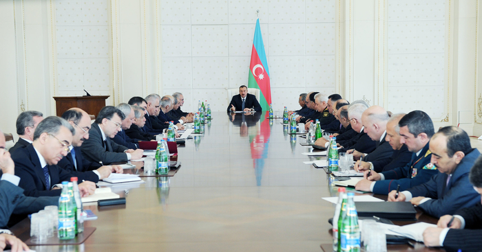 President of Azerbaijan chairs Cabinet’s meeting on outcomes of socio-economic development in first quarter 2012 and forthcoming duties (PHOTO)