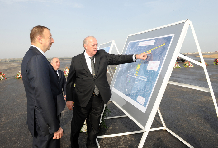 Azerbaijan`s President inaugurates new runway at Heydar Aliyev International Airport (PHOTO)