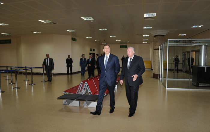 Azerbaijan`s President inaugurates new runway at Heydar Aliyev International Airport (PHOTO)