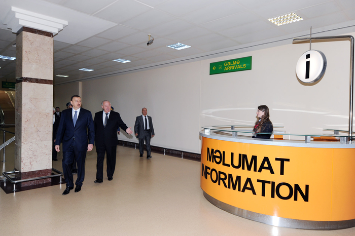 Azerbaijan`s President inaugurates new runway at Heydar Aliyev International Airport (PHOTO)